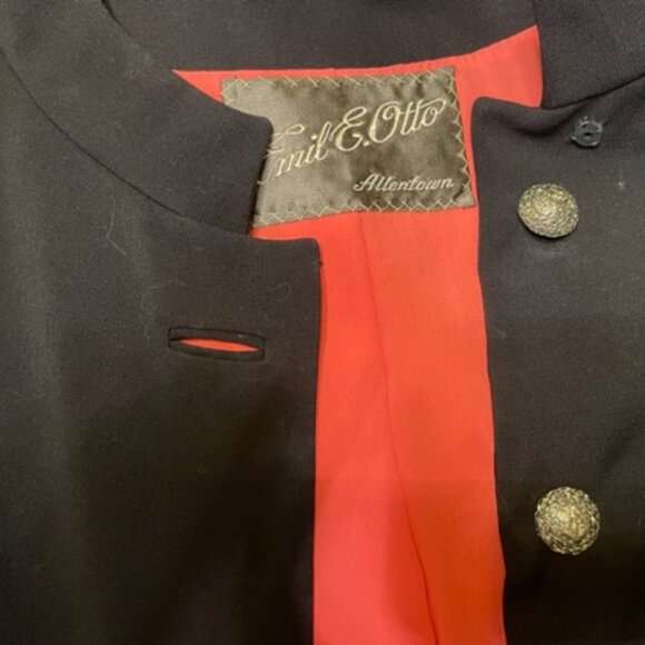 Handmacher black skirt/blazer, exquisite, rare, exc. cond., 27" waist, 39" chest - Picture 2 of 9